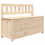 tömör fenyőfa pad 110 x 41 x 76,5 cm