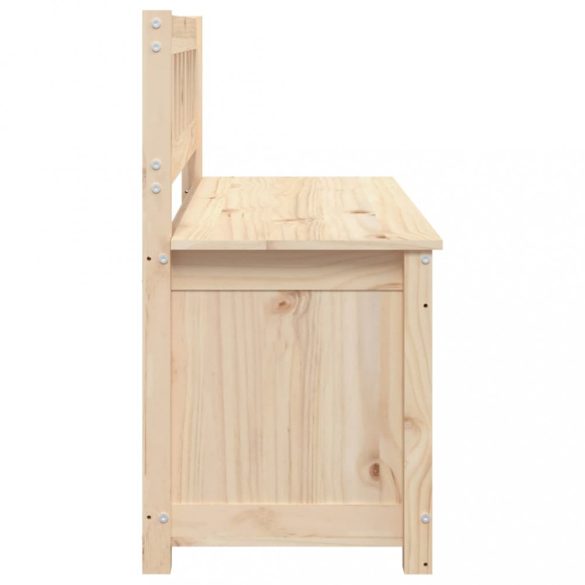 tömör fenyőfa pad 110 x 41 x 76,5 cm