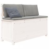 fehér tömör fenyőfa pad 110 x 41 x 76,5 cm