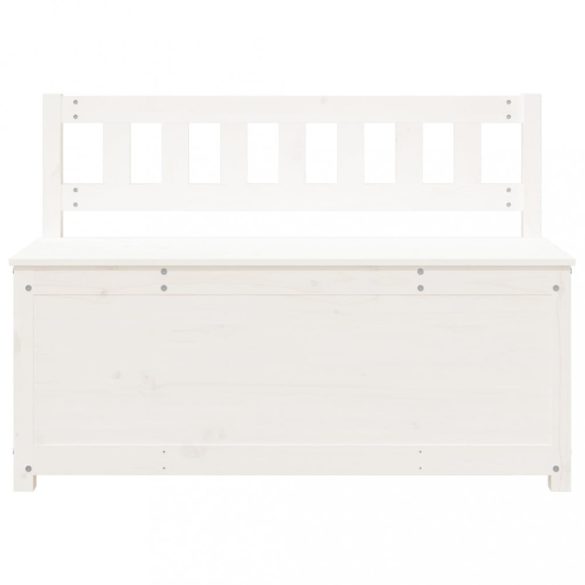 fehér tömör fenyőfa pad 110 x 41 x 76,5 cm