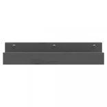 2 db szürke tömör fenyőfa fali polc 50 x 12 x 9 cm