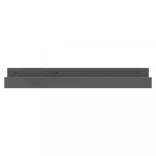 2 db szürke tömör fenyőfa fali polc 80 x 12 x 9 cm