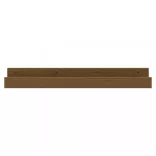 2 db mézbarna tömör fenyőfa fali polc 80 x 12 x 9 cm