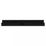 2 db fekete tömör fenyőfa fali polc 80 x 12 x 9 cm