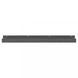 2 db szürke tömör fenyőfa fali polc 110 x 12 x 9 cm