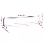 2 db tömör fenyőfa falipolc 50 x 11 x 9 cm