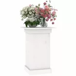 fehér tömör fenyőfa virágtartó állvány 40 x 40 x 60 cm