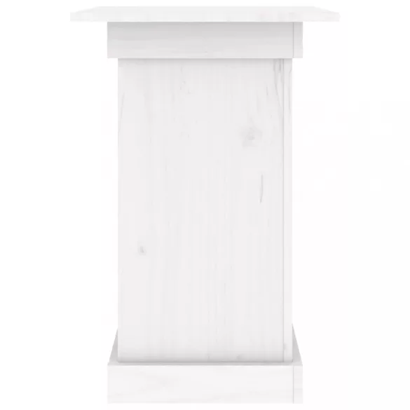 fehér tömör fenyőfa virágtartó állvány 40 x 40 x 60 cm