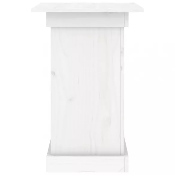 fehér tömör fenyőfa virágtartó állvány 40 x 40 x 60 cm