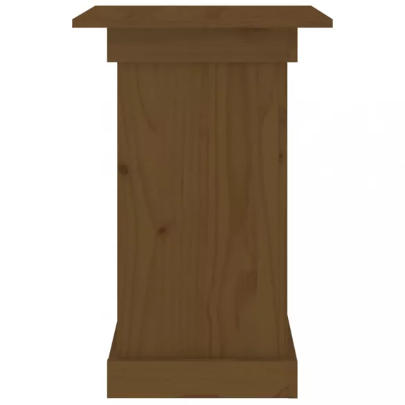 mézbarna tömör fenyőfa virágtartó állvány 40 x 40 x 60 cm