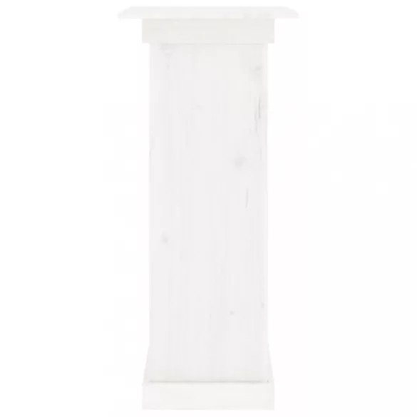 fehér tömör fenyőfa virágtartó állvány 40 x 40 x 90 cm