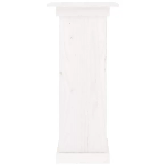 fehér tömör fenyőfa virágtartó állvány 40 x 40 x 90 cm
