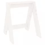 2 db fehér tömör fenyőfa ülőke 40 x 40 x 45 cm