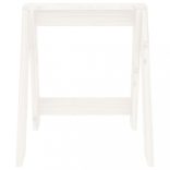 2 db fehér tömör fenyőfa ülőke 40 x 40 x 45 cm