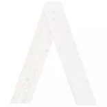 2 db fehér tömör fenyőfa ülőke 40 x 40 x 45 cm