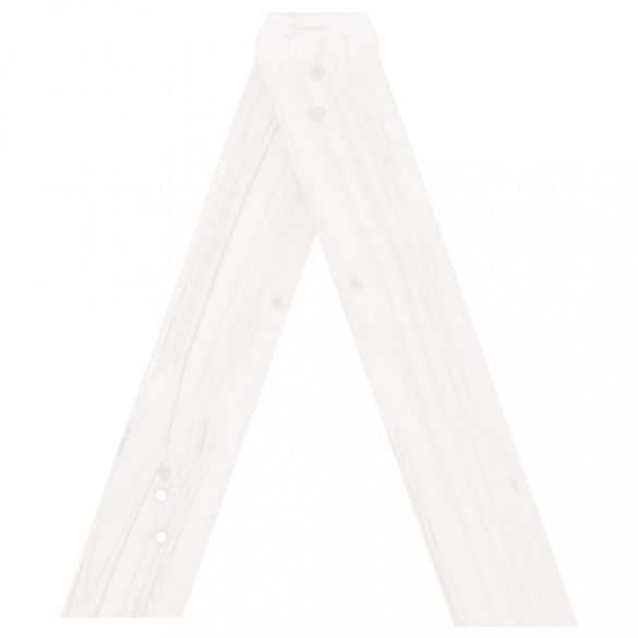 2 db fehér tömör fenyőfa ülőke 40 x 40 x 45 cm