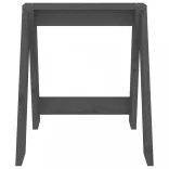 2 db szürke tömör fenyőfa ülőke 40 x 40 x 45 cm