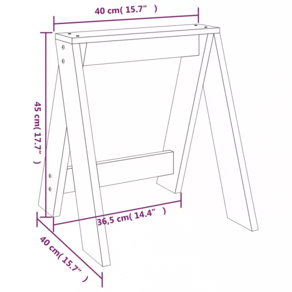 2 db szürke tömör fenyőfa ülőke 40 x 40 x 45 cm