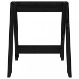 2 db fekete tömör fenyőfa ülőke 40 x 40 x 45 cm