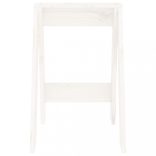 2 db fehér tömör fenyőfa ülőke 40x40x60 cm