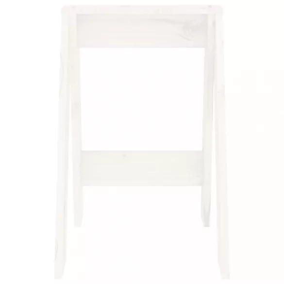 2 db fehér tömör fenyőfa ülőke 40x40x60 cm