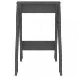 2 db szürke tömör fenyőfa ülőke 40x40x60 cm