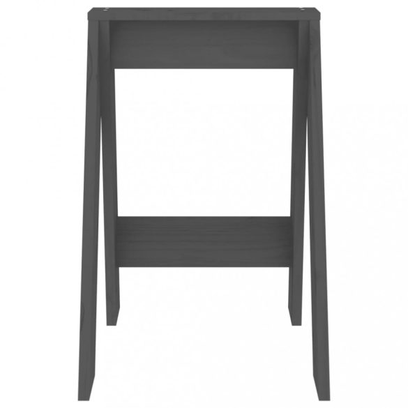 2 db szürke tömör fenyőfa ülőke 40x40x60 cm