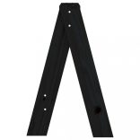 2 db fekete tömör fenyőfa ülőke 40x40x60 cm