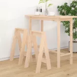 2 db tömör fenyőfa ülőke 40x40x75 cm