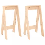 2 db tömör fenyőfa ülőke 40x40x75 cm