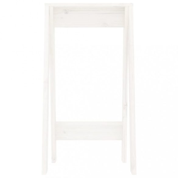 2 db fehér tömör fenyőfa ülőke 40 x 40 x 75 cm