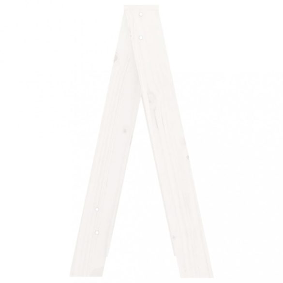 2 db fehér tömör fenyőfa ülőke 40 x 40 x 75 cm