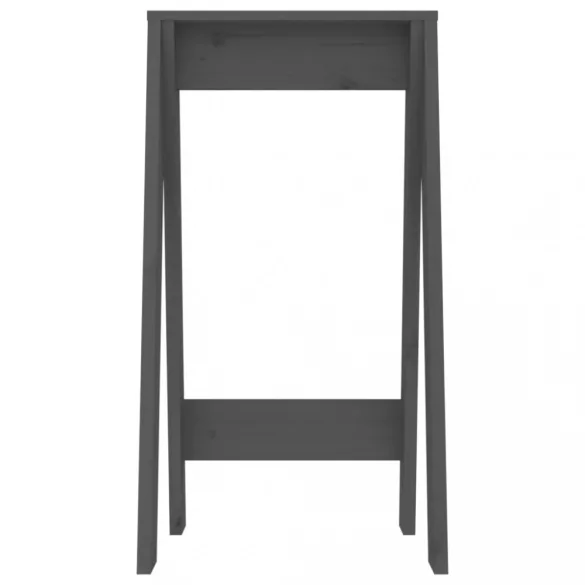 2 db szürke tömör fenyőfa ülőke 40 x 40 x 75 cm