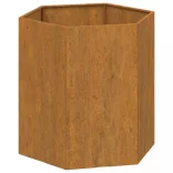 rozsda színű corten acél növénytartó 40 x 40 x 45 cm