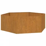 rozsda színű corten acél növénytartó 138x120x45 cm