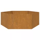 rozsda színű corten acél növénytartó 138x120x45 cm