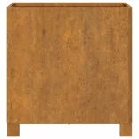 2 db rozsda színű corten acél növénytartó lábbal 40x40x40 cm