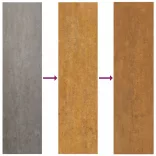 2 db rozsda színű corten acél növénytartó lábbal 40x40x40 cm