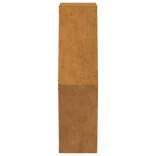 2 db rozsda színű corten acél fali növénytartó 46 x 10 x 40 cm