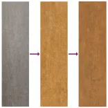2 db rozsda színű corten acél fali növénytartó 46 x 10 x 40 cm