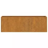 2 db rozsda színű corten acél fali növénytartó 53 x 10 x 17 cm
