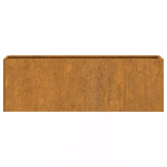 2 db rozsda színű corten acél fali növénytartó 53 x 10 x 17 cm