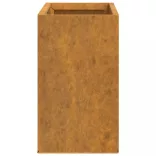 2 db rozsda színű corten acél fali növénytartó 53 x 10 x 17 cm