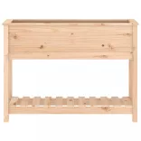 tömör fenyőfa növénytartó polccal 111,5x34,5x81 cm