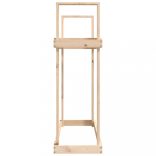 tömör fenyőfa tűzifatartó állvány 110x35x108,5 cm