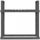 szürke tömör fenyőfa tűzifatartó állvány 110x35x108,5 cm