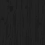 fekete tömör fenyőfa tűzifatartó állvány 110x35x108,5 cm