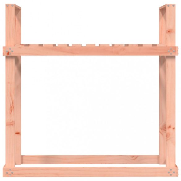 tömör duglászfenyő tűzifatartó állvány 110x35x108,5 cm