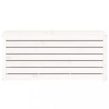 fehér tömör fenyőfa kerti láda 101 x 50,5 x 46,5 cm