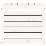 fehér tömör fenyőfa kerti láda 101 x 50,5 x 46,5 cm